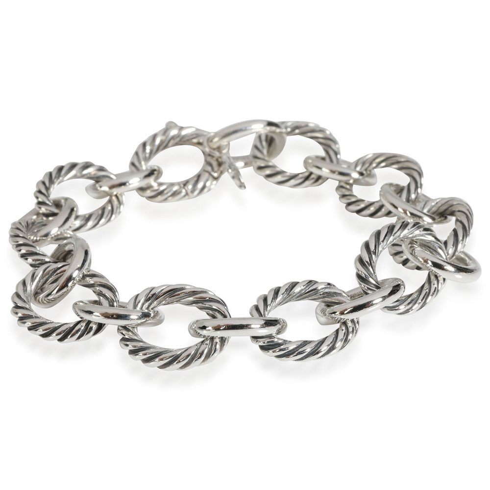 David Yurman Large Oval Chain Bracelet in Sterling Silver